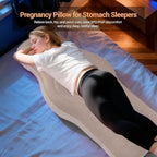 Inflatable Pregnancy Pillow with Belly & Head Hole, Prone Pregnancy Pillow for Stomach Sleepers, Belly Pillow Pregnancy Mattress for Pregnant Women, Maternity airbed Pool Float for Tummy Massage