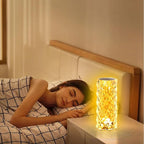 VoMii 2 Pack Crystal Lamp Touch, RGB 16 Colors Changing Night Light, Rechargeable Crystal Table Lamp Bedside Lamp, Cordless Rose Diamond Battery Night Light, for Bedroom/Party/Dinner/Decoration