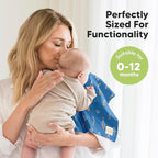 Organic Burp Cloths Baby Boy, Girl - 6-Pack Large Cotton Burping Cloths for Babies, Spit Up Rags, Super Absorbent, Ultra Soft Newborn Rag, Gender Neutral, Machine Washable, Durable (Cosmo)