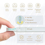 PopsyKosy Premium Baby Foam Play Mats - Stylish Floor & Exercise Puzzle Mat for Toddlers and Kids- 6 Soft, Non-Toxic, Odorless, Peel-Resistant Foam Tiles - 6ft x 4ft- 0.5” inch Thick, Pastel Blue Gray