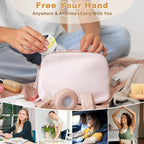 Breast Pump Hands Free, Wearable Breast Pump with 3 Modes & 9 Levels, Portable Wireless Electric Breast Pumps