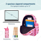 Wildkin ECO rPET 15-inch Kids Backpack – Sustainable, Padded, Adjustable – Horses