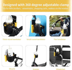 Accmor Stroller Cup Holder with Phone Holder, Bike Cup Holder, Universal Cup Holder for Uppababy Nuna Doona Strollers, 2-in-1 Cup Phone Holder for Stroller, Bike, Wheelchair, Walker, Scooter