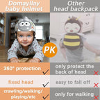 Baby Helmet for Crawing Walking,Soft Infant Safety Helmet,Baby Helmet 1-2 Years for Anti-Fall Head Protector,Adjustable, Breathable