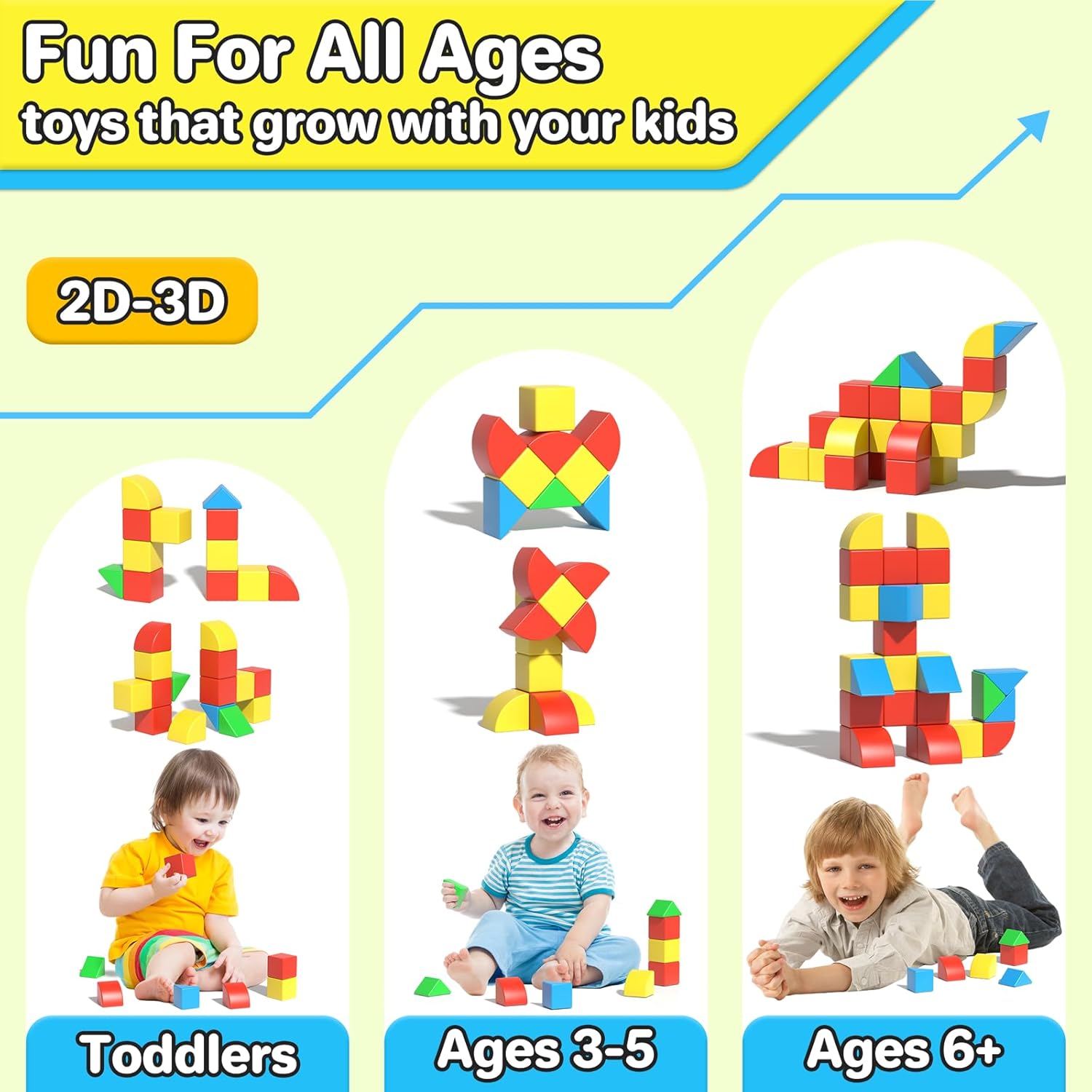 Magnetic Blocks Toddler Toys Educational Sensory Construction Magnet Building 1.34in Cubes Toy for Creative 3D STEM Learning, Montessori Gift for Ages 3+ Year Old Boys Girls Kids