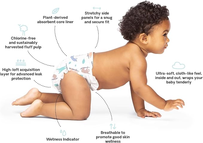 Hello Bello Premium Overnight Baby Diapers Size 4, 21 Count, Unisex, Ultra Absorbent and Soft Disposable Diapers for Babies and Toddlers