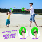 Toss and Catch Ball Set Upgraded 6 Pack- Kids Toys Outdoor Games for Whole Family - Water-Resistant Great for Beach Pool Yard Games - Classic Gift for Boys Girls 3 4 5 6 7 8 9 10 11 12+ Years Old