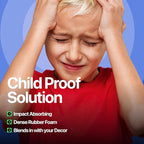 Furniture Edge 16.2ft & Corner Guards | Protective Foam Cushion | 15ft Bumper 4 Adhesive Childsafe Corners | Baby Child Proofing Foam Set and Safe for Table, Fireplace, Countertop | Brown