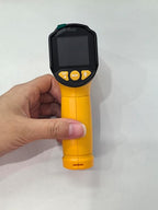 Infrared Thermometer Gun,SQECH Laser Thermometer Gun -58℉～1112℉(-50℃～600℃),Non-Contact Temperature Gun with Adjustable Emissivity&Color Backlight for Cooking, Pizza Oven,BBQ,Fridge,Engine,HVAC(Yellow)