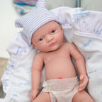 12" Micro Preemie Full Body Silicone Baby Doll Boy John Lifelike Reborn Doll Surprice Children Anti-Stress
