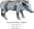FUNSHOWCASE African Jungle Animals Toy Warthogs Figure Realistic Plastic Figurine Playset Lot 3-Piece