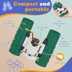 Obuby Real Binoculars for Kids Gifts for 3-12 Years Boys Girls 8x21 High-Resolution Optics Compact Toy Binocular for Bird Watching,Travel, Camping