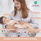 Little Grape Land Nursing Pillow, Breast Feeding Pillows for Mom, Forest Friends Soft Cover with Breathable Filling, Feeding Support Pillow for 0-12 Months, Multifunctional Support Cushion for Travel