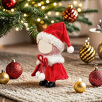 Christmas 17cm Doll Clothing Set Includes Hat + Top + Shoes Cute and Fashionable Doll Outfit Suitable for 17cm Dolls (Doll Not Included)