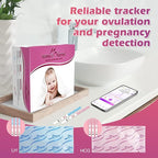 Easy@Home Ovulation Test Kit: 50 Ovulation Strips & 20 Early Pregnancy Tests & One Basal Body Thermometer & Urine Cups