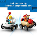 LEGO City No Limits: Race Car Ramp Track Toy - Building Toy for Kids, Boys and Girls, Ages 6+ - Soap Box Car Ramp for Racing with 2 Cars, 4 Minifigures, and Buildable Ramp - Gift Idea - 60460