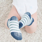 Zaples Baby Non Slip Grip Ankle Socks with Non Skid Soles for Infants Toddlers Kids Boys Girls