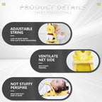 Baby Walker Head Protector Backpack Wear,Toddler Adjustable Baby Head Protection Backpack for Safety Baby Learning Walking Crawling (Bee)