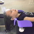 Shampoo Buddy Portable Hair Wash Basin for Children, Toddlers, Kids, Teens | Portable Shampoo Bowl for use on Bathtub or Sink (Purple)