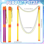 Lenwen 16 Pcs Giant Bubble Wands Kit Big Maker Toy Large Gigantic Bubble Wands with Refill and Tray for Summer School Birthday Outdoor Playtime Fun Activity Party Favors (Various)