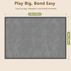 Baby Play Mat for Floor, 1.3'' Thick Memory Foam Tummy Time Mat - Super Soft Coral Velvet Nursery Rug with Non-Slip Backing, Crawling Rug for Toddlers/Infants, Yoga & Tatami Use, 79''x 118''