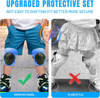 Knee Pads Elbow Pads Wrist Guards Set for Kids,Upgraded Protective Gear for Toddle 4-12 Boys or Girls Children Roller Skating Scooter Skateboarding Bike Roller Blade