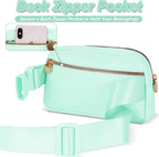 Fanny Pack Belt Bag Crossbody Bags with Initials Letter Patch Trendy Stuff for Teens Cute Stuff Birthday Gifts for Teenager Girls | Light Green,Initial C