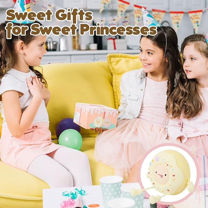 QANYI Donut Lover Lamp, Soft BPA Free Silicone Touch Night Light, Eye Caring, Stepless Dimming, Christmas Gift, Room Decor, Party, Home Office, Nursery Night Light for Kids Breastfeeding and Sleeping