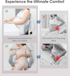 Pregnancy Pillows for Sleeping, Memory Foam Maternity Pillow Support for Back Belly HIPS, Adjustable Travel Wedge Pillow for Pregnant Women, Side Spleeping Pregnant Pillows with Cooling Pillowcase