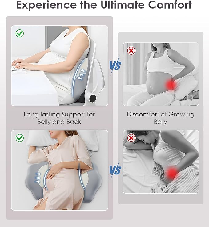 Pregnancy Pillows for Sleeping, Memory Foam Maternity Pillow Support for Back Belly HIPS, Adjustable Travel Wedge Pillow for Pregnant Women, Side Spleeping Pregnant Pillows with Cooling Pillowcase