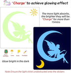 Glow in The Dark Stars for Ceiling,Unicorn Wall Decals Stickers Wall Decor for Girls Bedroom Luminous Glow Unicorn Stars Planet Ceiling Stickers for Baby Boys Kids Playroom Living Room Nursery