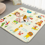 Baby Play Mat - Thicken 50x50 Inch Soft Foam Crawling Mat for Playpen & Floor, Non-Slip Waterproof Playmats for Infants & Toddlers, Portable Foldable & Machine Washable, Beach Animals