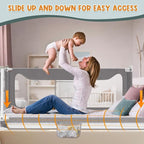 G TALECO GEAR Bed Rail for Toddlers, Stable Protective Bed Side Rails, Baby Bedrail Guard for Twin Full Queen & King Size Bed ((3 Sides for Queen Size) 78.74x78.74x59 Inch)