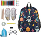 Toddler Backpack for Boys Girls - 12 Inch Astronaut Rocket Kids Backpack Preschool Kindergarten Backpack Lightweight Waterproof Schoolbag Book Bag for School
