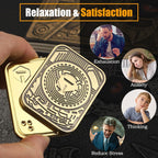 Cool Chip Fidget Slider for Kids, Fidget Toys Adults Metal Magnetic Fidgets Desk Toys, EDC Gadgets Anxiety Stress Relief Desk Toys, ADHD Tools for Adults Mens Gifts for Him & Dad, Boyfriend