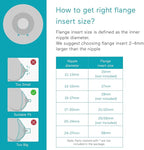 Paruu P10 Flange Insert 19mm, Original Breast Pump Parts, Wearable Breast Pump Replacement Accessories, 2 Pack