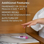 Microlife Digital Basal Thermometer 1/100th Accurate, Fertility Prediction and Ovulation Tracking, Oral or Vaginal BBT, (60-Second Reading),