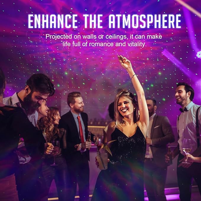 UFO Galaxy Projector, LED Lights for Bedroom, Star Projector, Night Light for Kids and Adults, Starry Nebula Ceiling LED Lamp, Room Decor Aesthetic, Gifts for Christmas, Birthdays, Valentine's Day