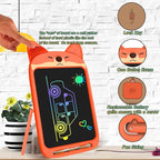 LCD Writing Tablet 10 Inch, Doodle Board Toy, Cute Fox Drawing Pad for Kids Ages 2-6 - Educational Gift for Christmas & Birthday (Fox)