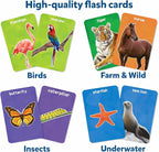 Skillmatics Thick Flash Cards for Toddlers - First 100 Animals, Montessori Toys, Preschool Learning Activities, Learning Aids, Gifts for Kids Ages 1, 2, 3, 4 Years