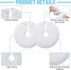 Tondiamo 28 Packs Soft g Tube Pads Holder Abdominal Feeding g Tube Button Cotton Pads Covers for Nursing Care(White)