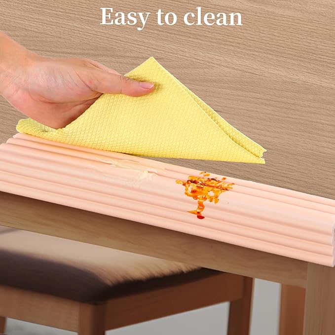 Corner Protector for Baby, Widen Edge Protector with Adhesive Backing, Baby Proofing Edge Corner Protectors Self Adhesive Furniture Corner Guard Bumper for Table, Desk, Fireplace (Pink, 6.6ft)