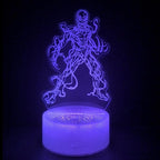 3D Alien Night Light, Super Hero Illusion Table Lamp with 16 Colors Remote Control Touch Lamp LED USB Night Light Desk Lamps Room Decorations Home Decor Holiday Gifts Birthday Gifts