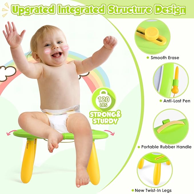 Smasiagon Toddler Girl Boy Toys,Magnetic Drawing Board for Toddlers 1-3,Early Learning Doodle Board Writing Painting Sketch Pad, Birthday Easter Valentines Day Gifts for Kids 1 2 3 Year Old (Green)