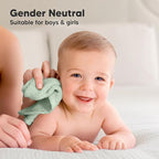 6-Pack Baby Washcloths - Soft Absorbent Viscose from Bamboo Wash Cloths for Babies, Kids, Toddlers, Infant, Newborn Bath Towels, Gentle on Sensitive Skin, 10x10 Reusable Face Towels (Mellow)