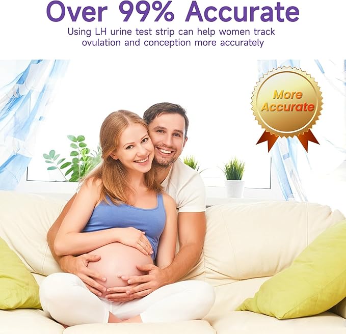 Ovulation Test Strips with Cups, Amazewell Ovulation Strips Fertility Test for Women Ovulation Predictor Kit for Home, 50pcs LH Test Strips Ovulation Kit Bulk+ +1 Urine Cup, Easy Grip, High Accuracy