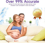 Ovulation Test Strips with Cups, Amazewell Ovulation Strips Fertility Test for Women Ovulation Predictor Kit for Home, 50pcs LH Test Strips Ovulation Kit Bulk+ +1 Urine Cup, Easy Grip, High Accuracy