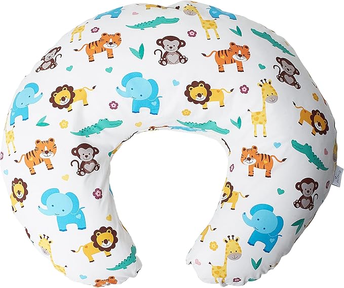 Niimo Nursing Pillow - 100% Cotton Breastfeeding Pillow Cover, Ergonomic Nursing Pillows for Breastfeeding, Machine-Washable Baby Pillow, Breastfeeding Pillows & Breastfeeding Essentials
