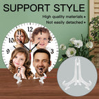 Generic Custom Wall Clock Personalized Clocks with Photo Text Logo Customize Gifts for Kitchen Bathroom Home Family Friends Gifts, 10inch-25cm
