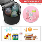 Accmor Breastmilk Cooler Bag, Insulated Baby Bottle Cooler Tote Bags for Nursing Mom Daycare